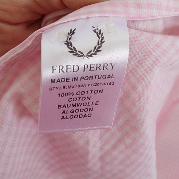 Fred Perry Vintage Gingham button down - Picture 4 of 9